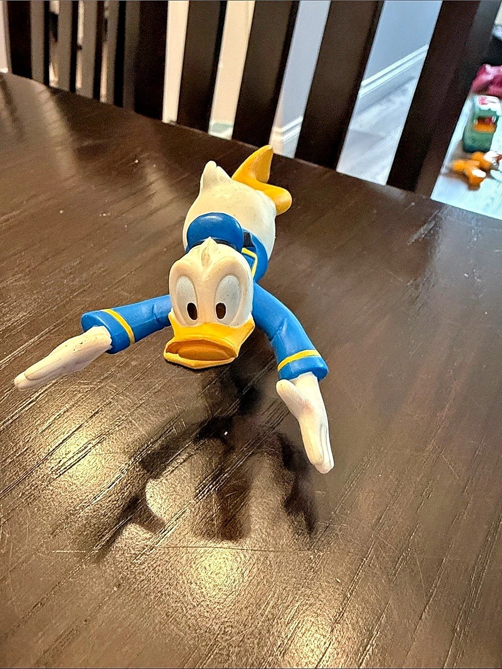 Disney Donald Duck Diving PVC Figurine Blue & White